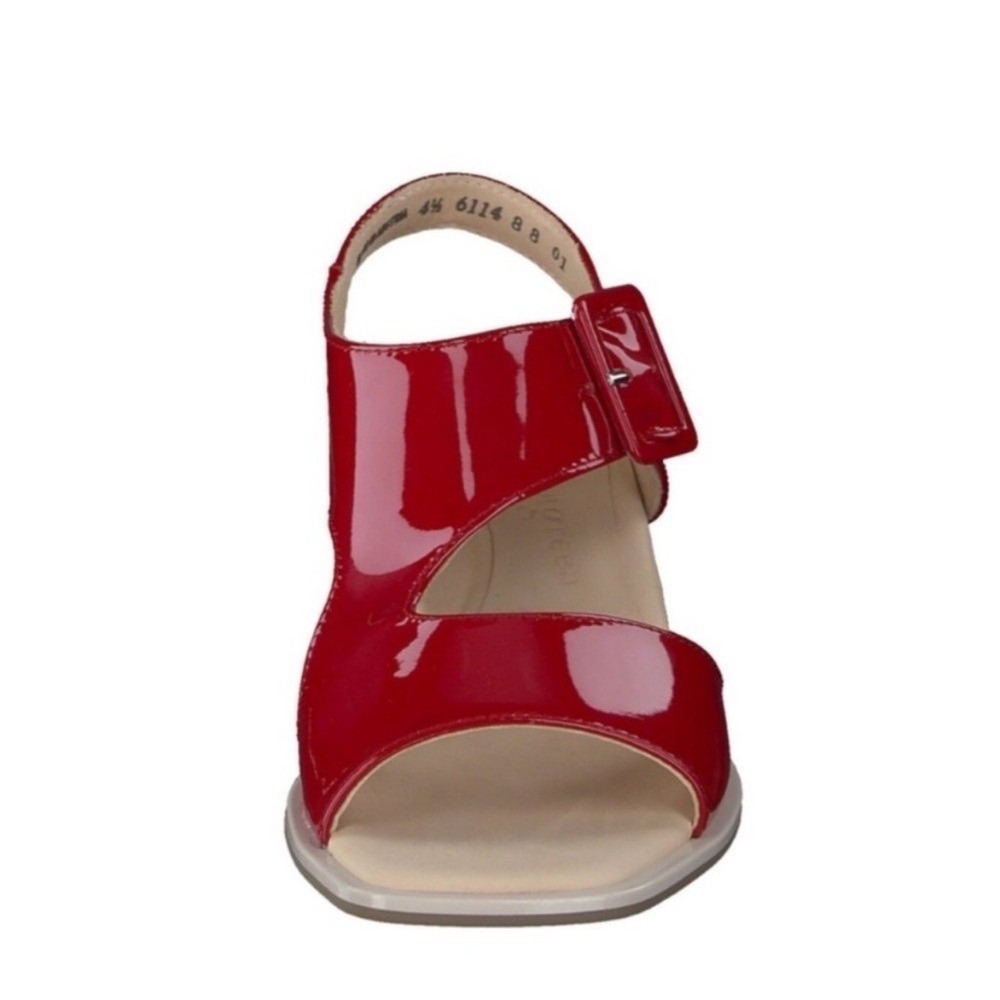 New Paul Green Patent Tanya Slingback Sandal in Red Patent Size 4 / US 6.5 - Picture 3 of 11